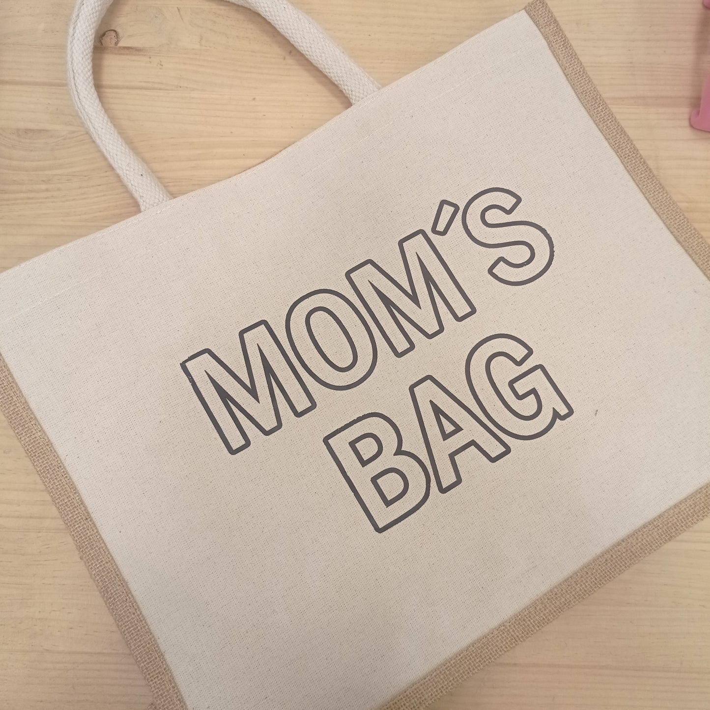 Bolsa grande de yute MOM'S BAG